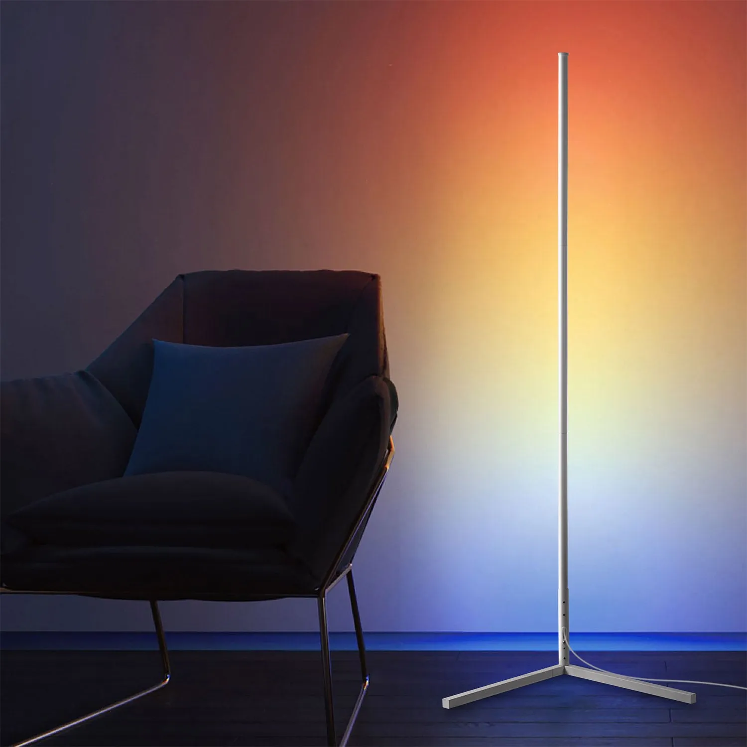 RGBCW Minimalist Corner Floor Lamp