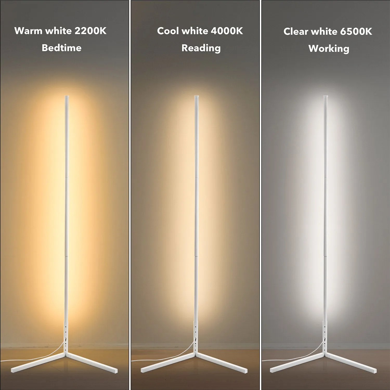 RGBCW Minimalist Corner Floor Lamp