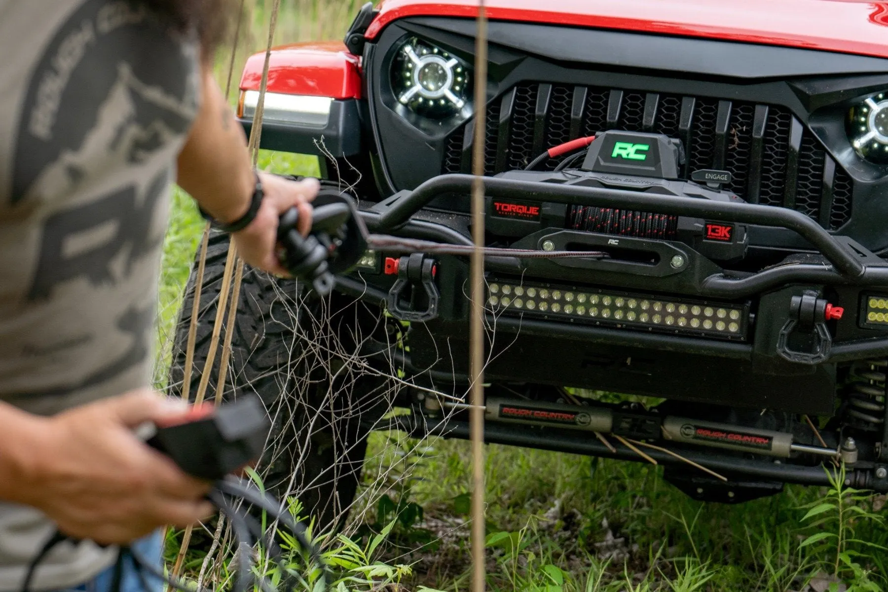 Rough Country 13,000 LBS Wireless Torque Winch 7hp- Recon Recovery