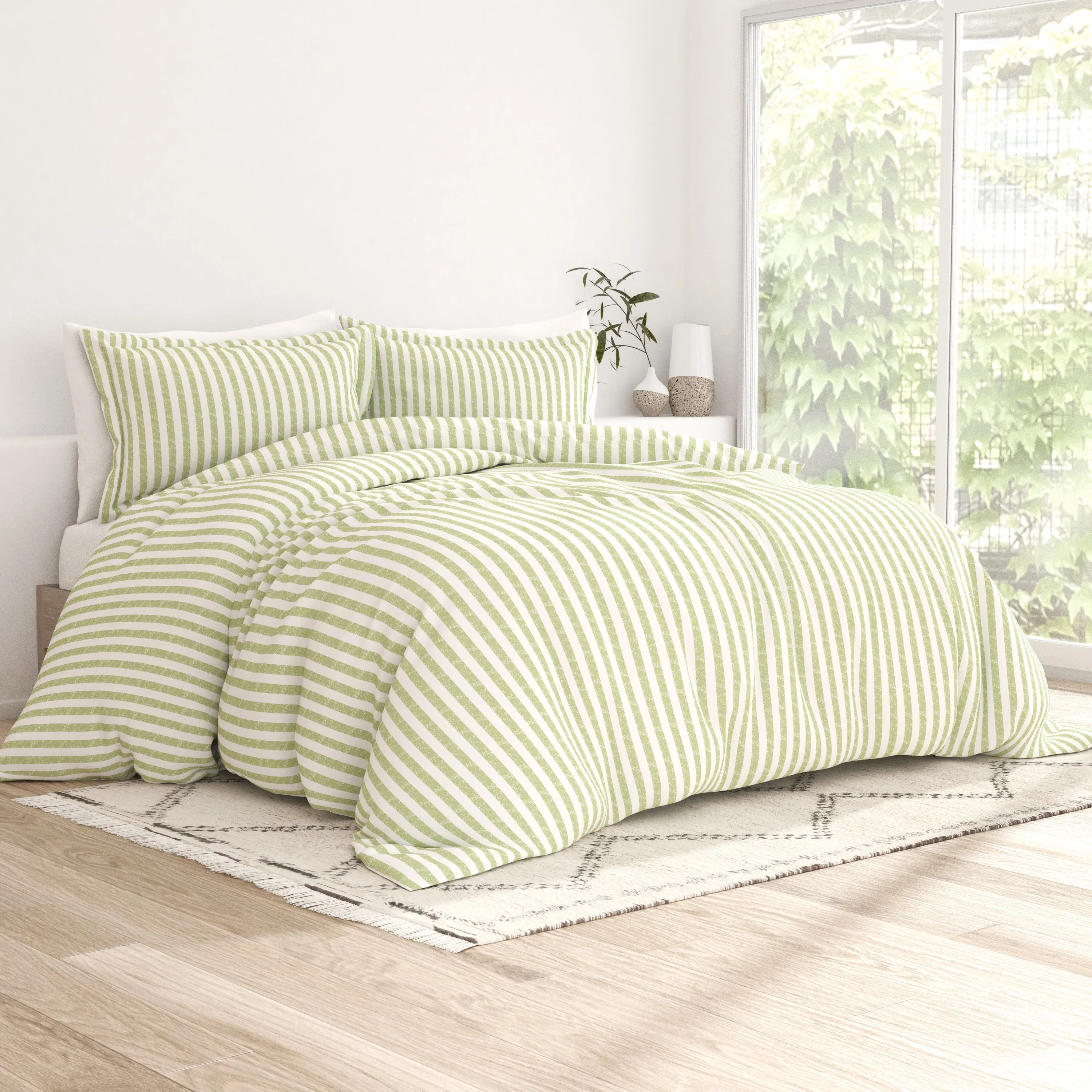 Rugged Stripes Pattern 3-Piece Duvet Cover Set (Sale)