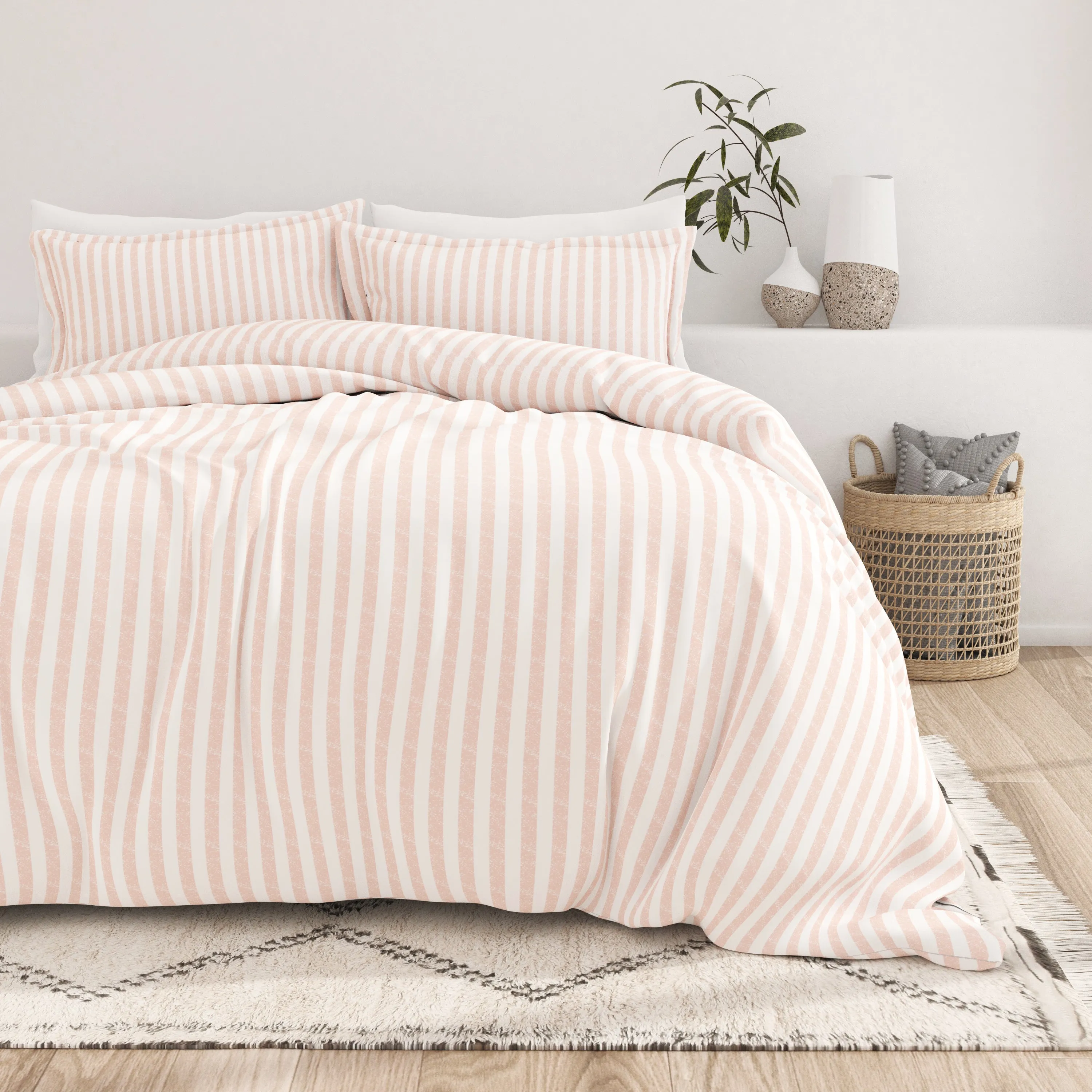 Rugged Stripes Pattern 3-Piece Duvet Cover Set (Sale)