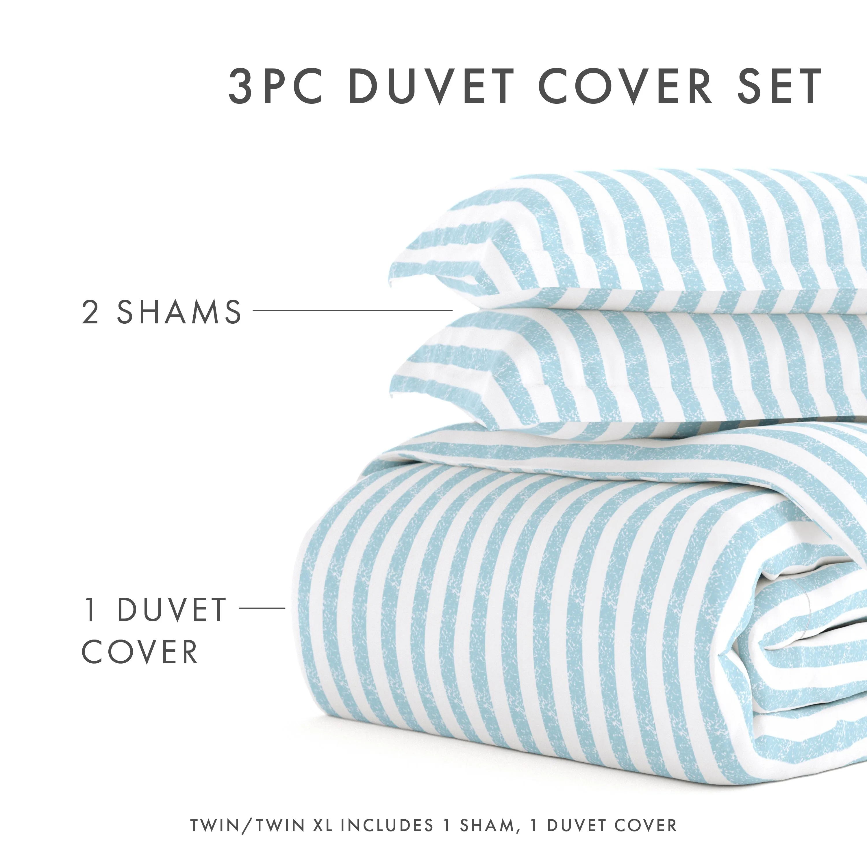 Rugged Stripes Pattern 3-Piece Duvet Cover Set (Sale)