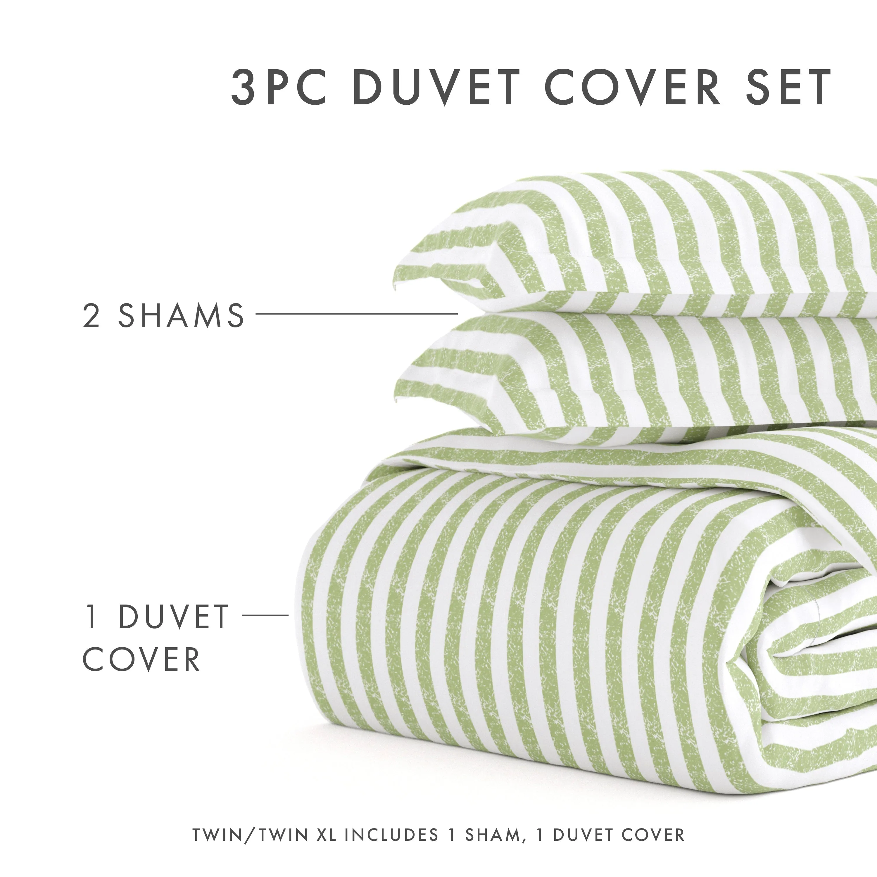 Rugged Stripes Pattern 3-Piece Duvet Cover Set (Sale)