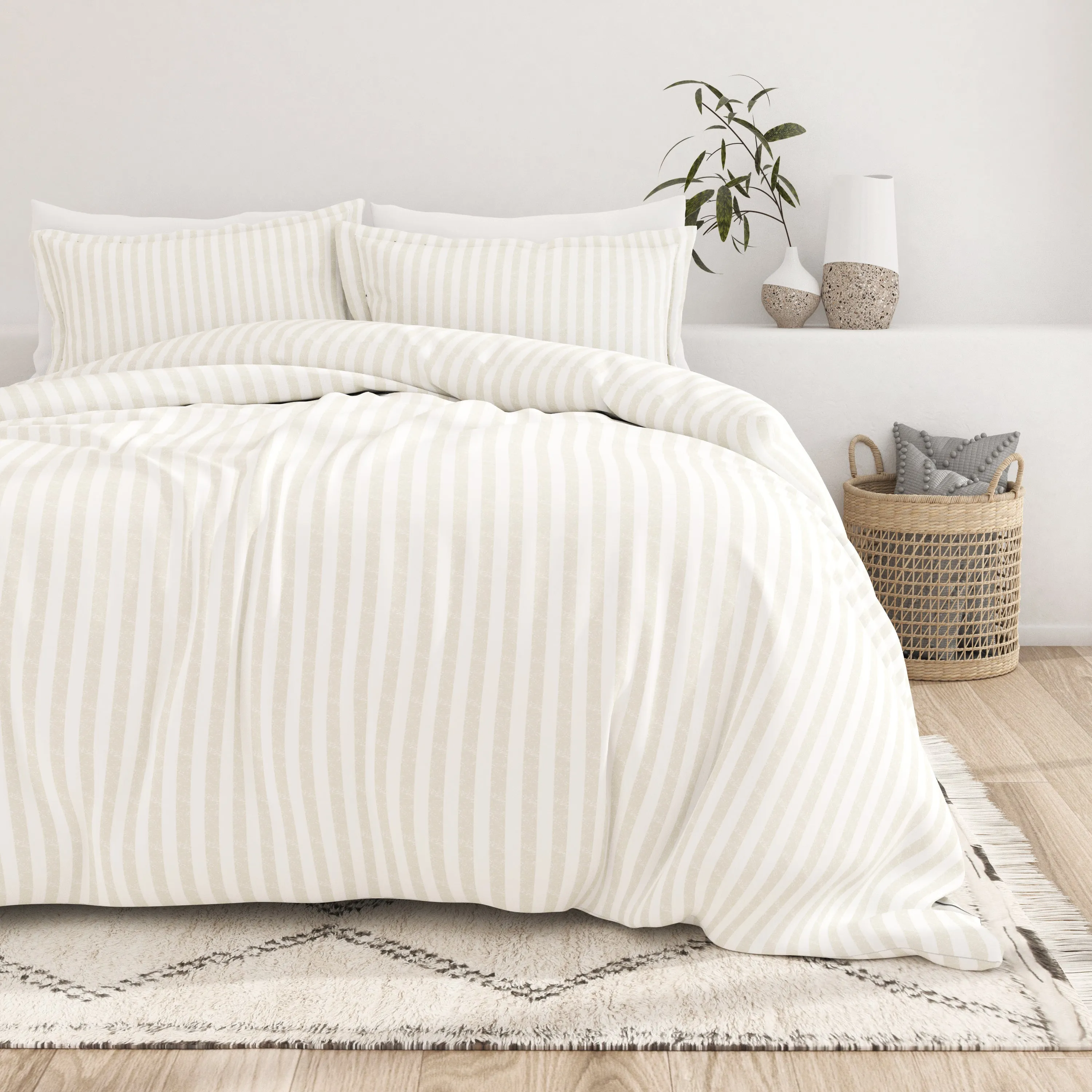 Rugged Stripes Pattern 3-Piece Duvet Cover Set (Sale)