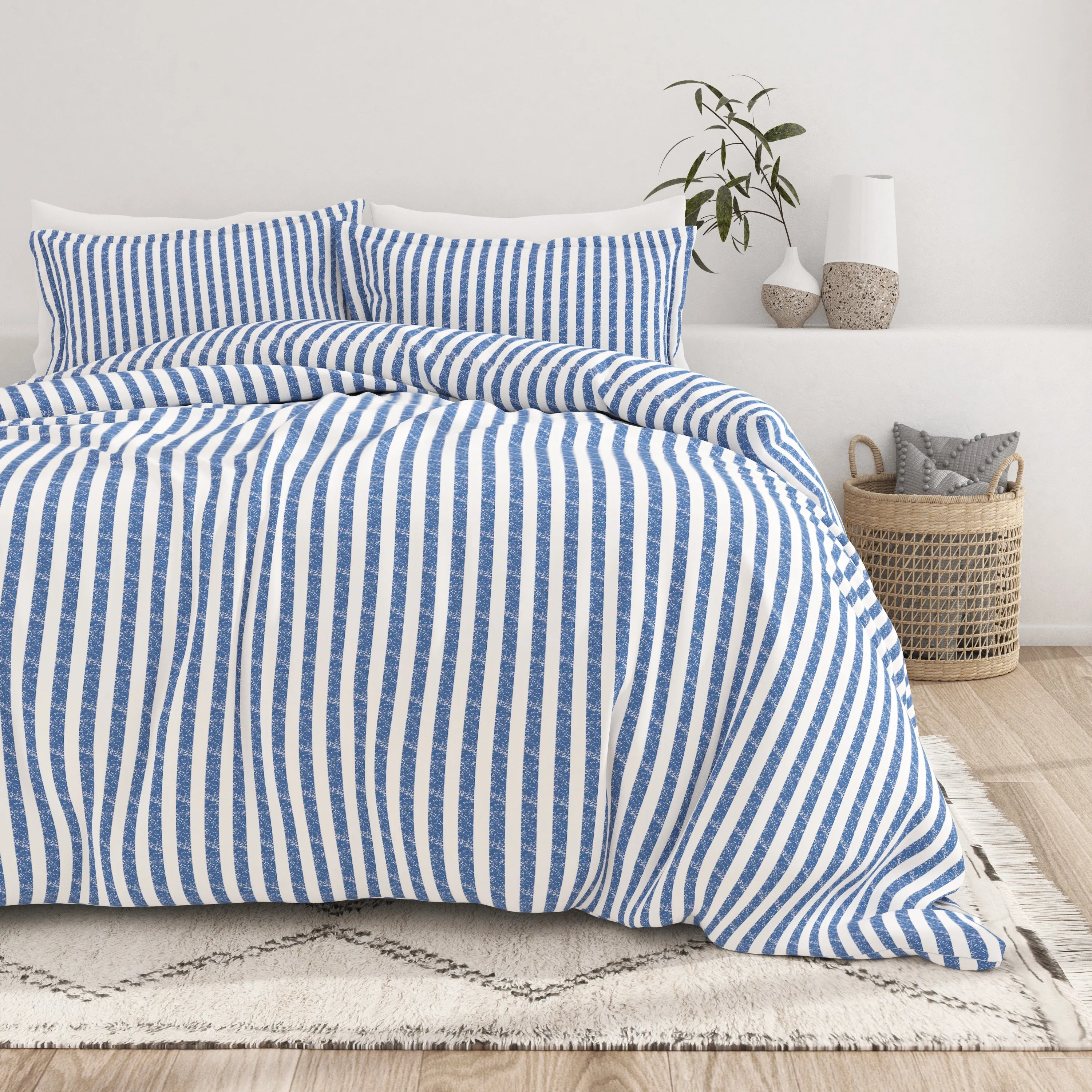 Rugged Stripes Pattern 3-Piece Duvet Cover Set (Sale)