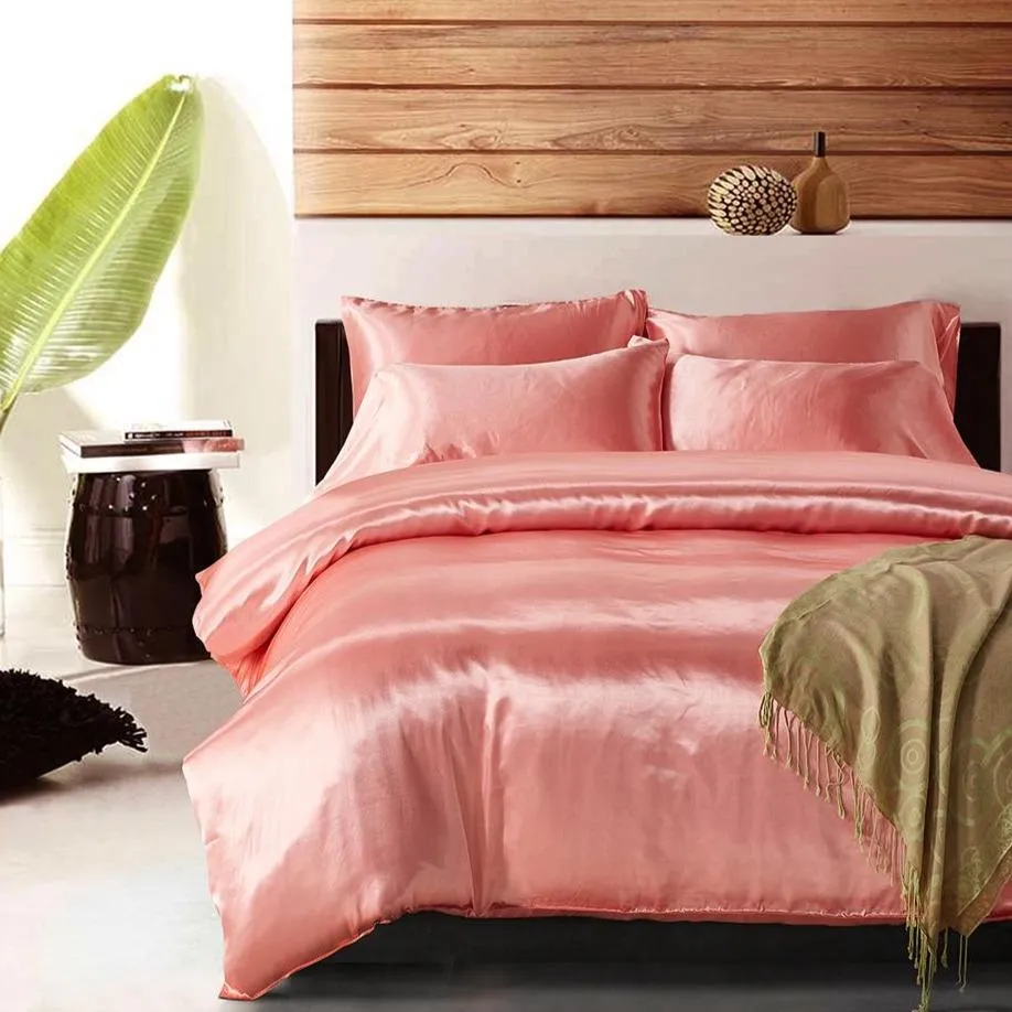 Silk Like Satin Duvet Cover Set