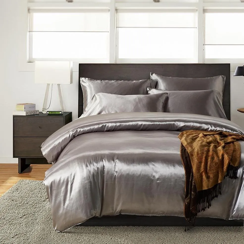 Silk Like Satin Duvet Cover Set