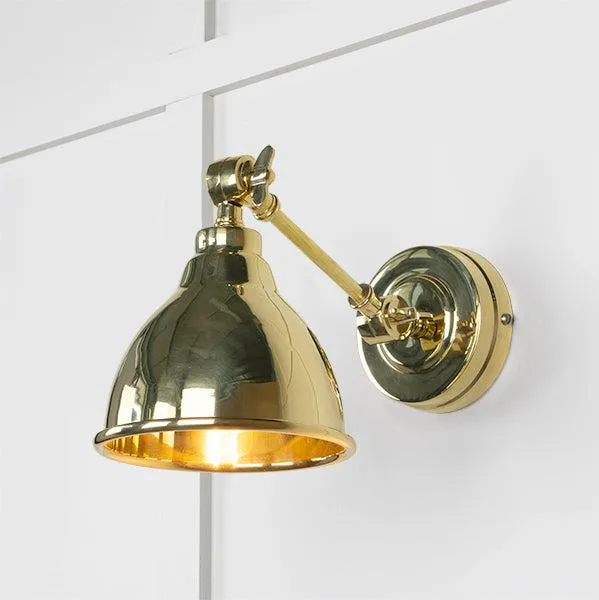 Smooth Brass Brindley Wall Light | From The Anvil