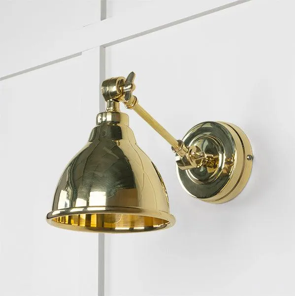 Smooth Brass Brindley Wall Light | From The Anvil