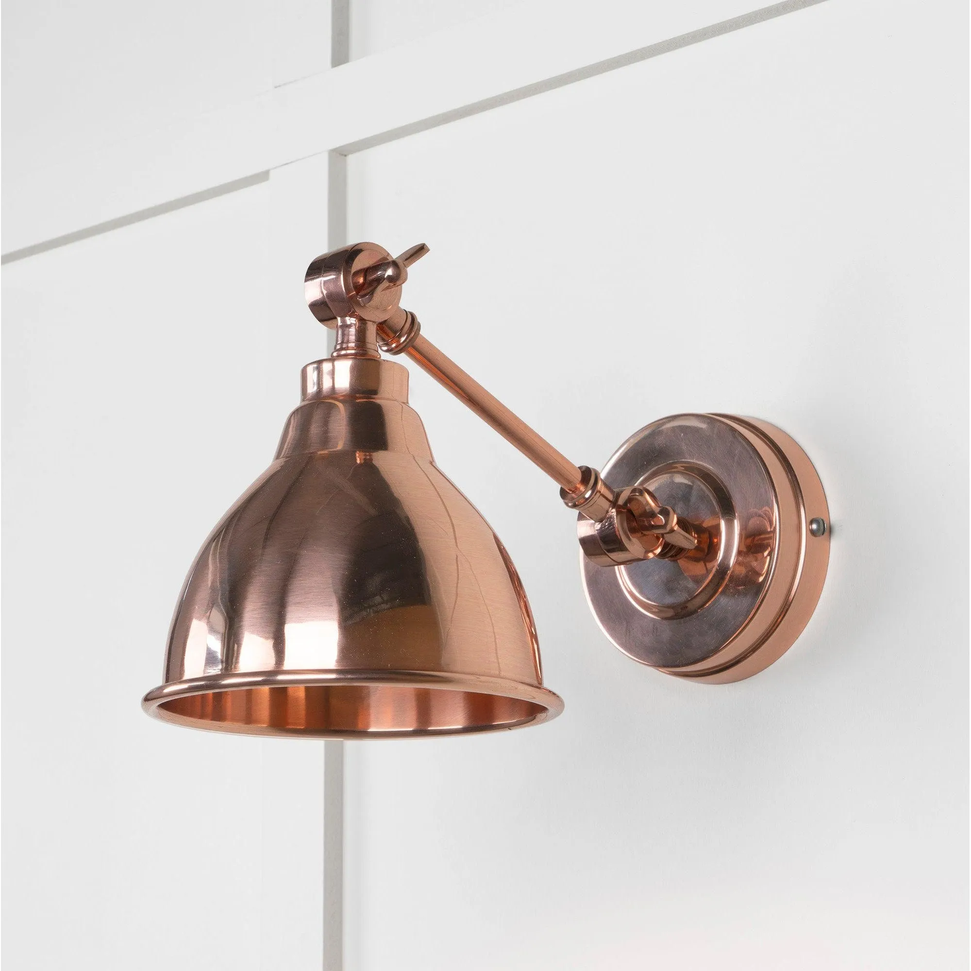 Smooth Copper Brindley Wall Light | From The Anvil