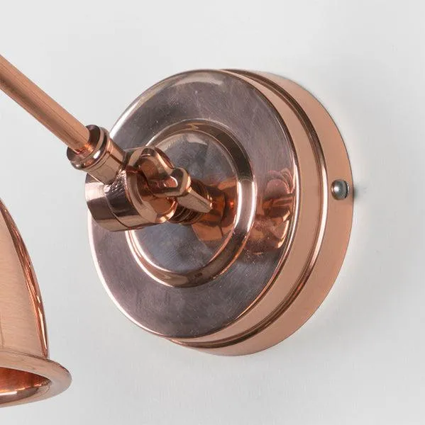 Smooth Copper Brindley Wall Light | From The Anvil