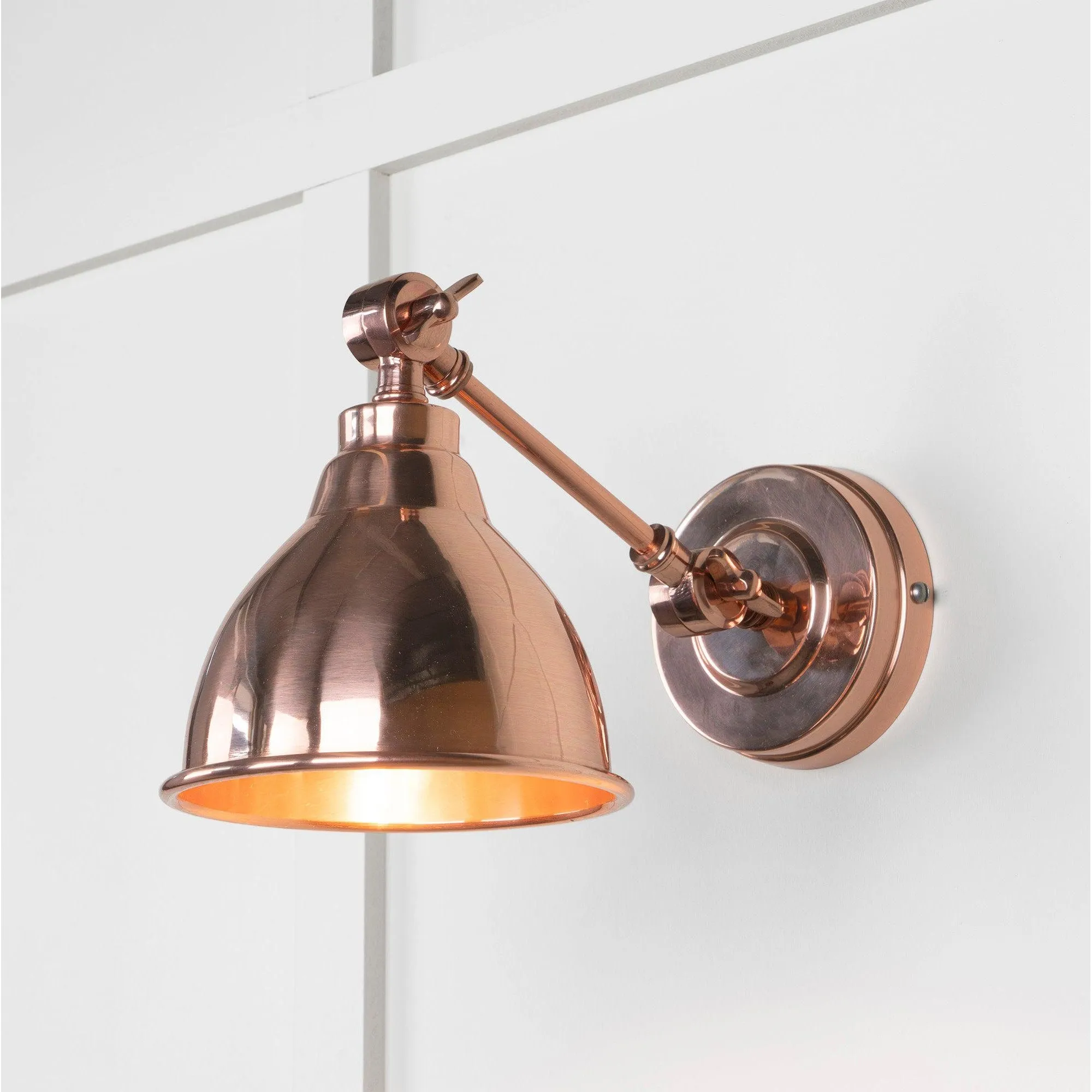 Smooth Copper Brindley Wall Light | From The Anvil