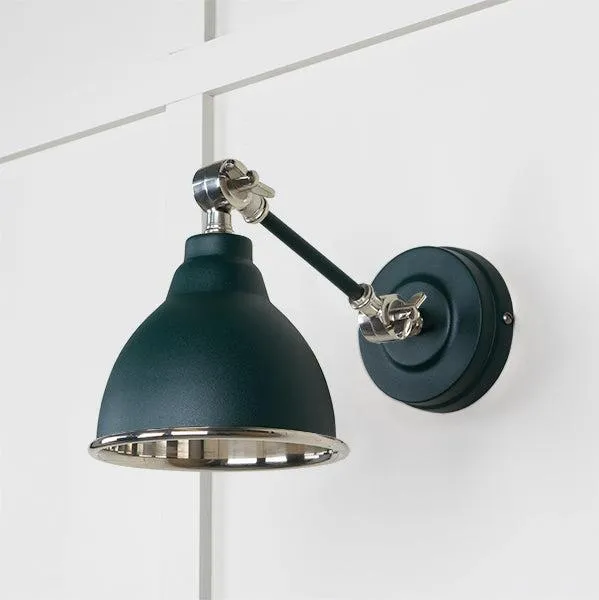 Smooth Nickel Brindley Wall Light in Dingle | From The Anvil