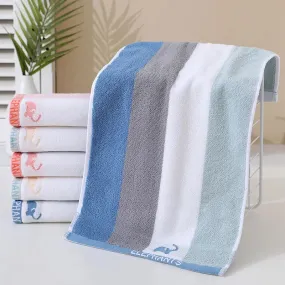 Soft Cotton Baby Towels Cartoon Children Bath Towel Newborns Handkerchief Bathing Face Washcloth Shower Towel for Kids 50x25cm