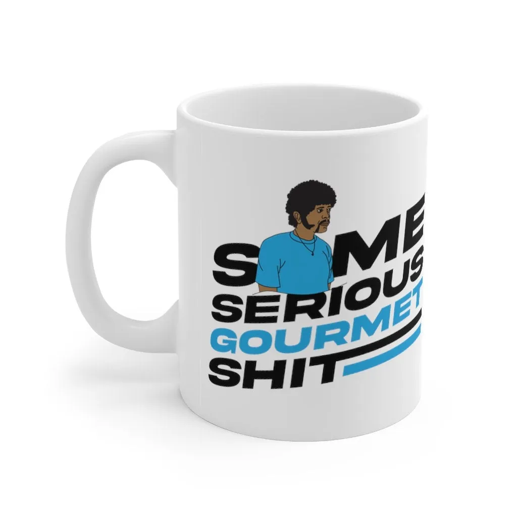 Some Serious Gourmet Shit - Pulp Fiction Movie - Color Accent Mug - Metallic Glitter Mug - 11oz