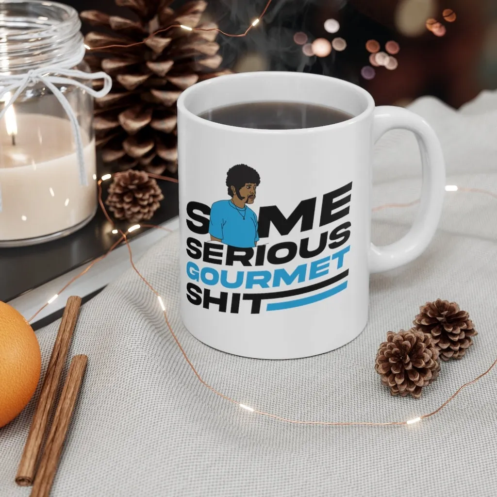 Some Serious Gourmet Shit - Pulp Fiction Movie - Color Accent Mug - Metallic Glitter Mug - 11oz