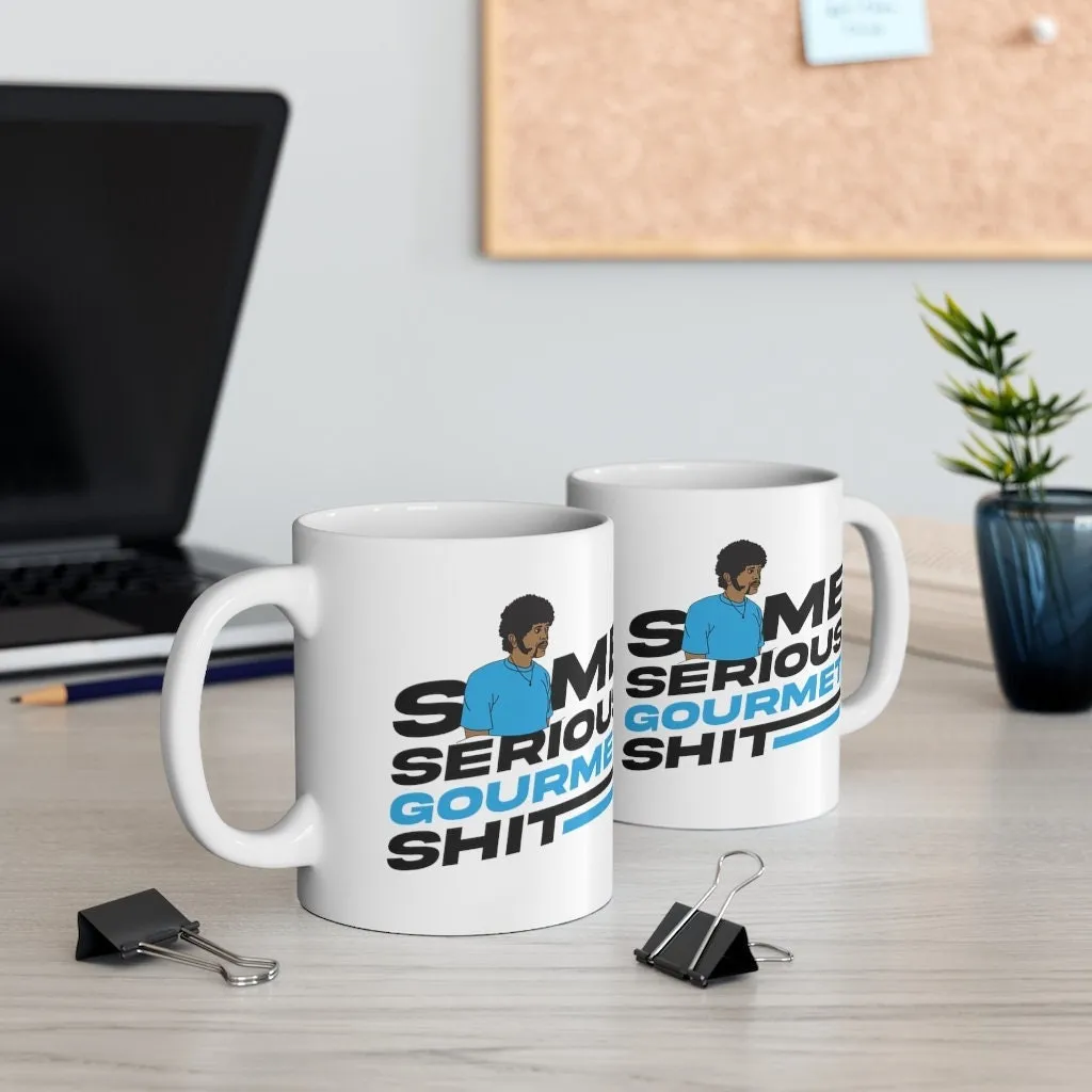 Some Serious Gourmet Shit - Pulp Fiction Movie - Color Accent Mug - Metallic Glitter Mug - 11oz