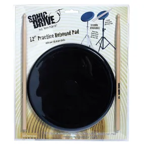 Sonic Drive Natural Rebound Drum Practise Pad Set (12")