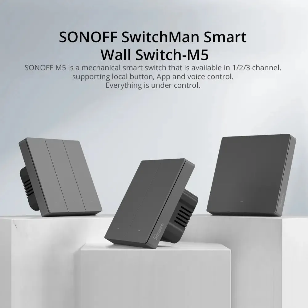 SONOFF SwitchMan Smart Wall Switch-M5 (2 Gang - Type 86)