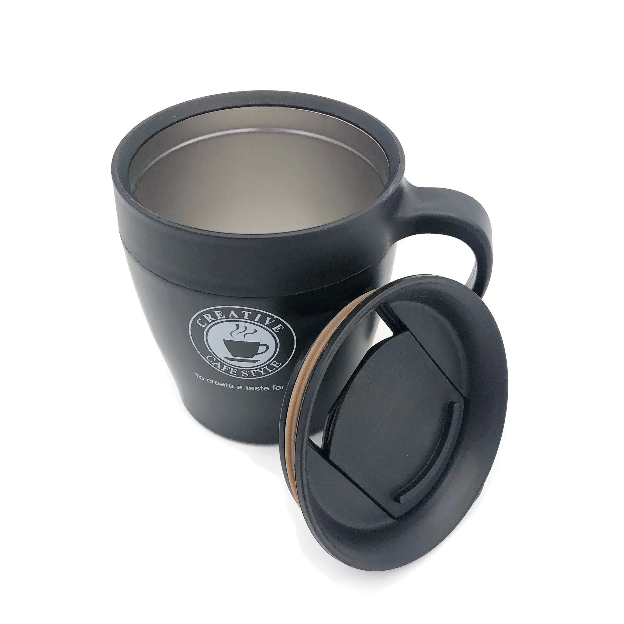 Stainless Steel Coffee Mug with Handle