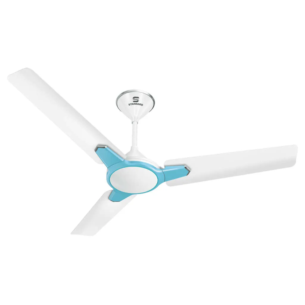 Standard Qite Pro ES Ceiling Fan 1200mm Pearl White Baby Blue FSCQP1SPWD48