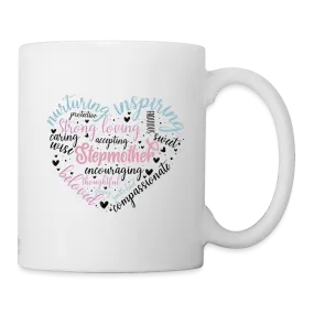 Stepmother Word Art Heart Coffee Mug