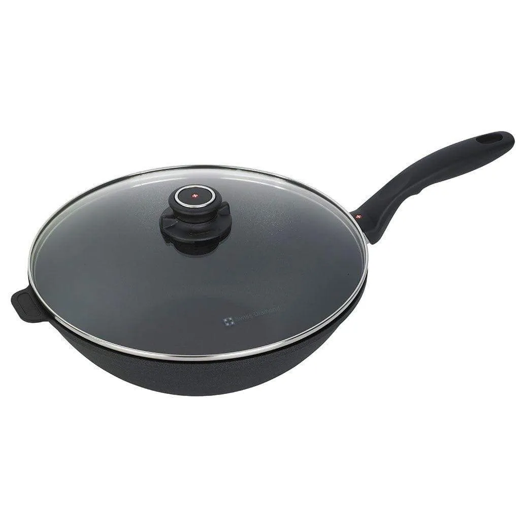 Swiss Diamond XD Nonstick Wok with Lid