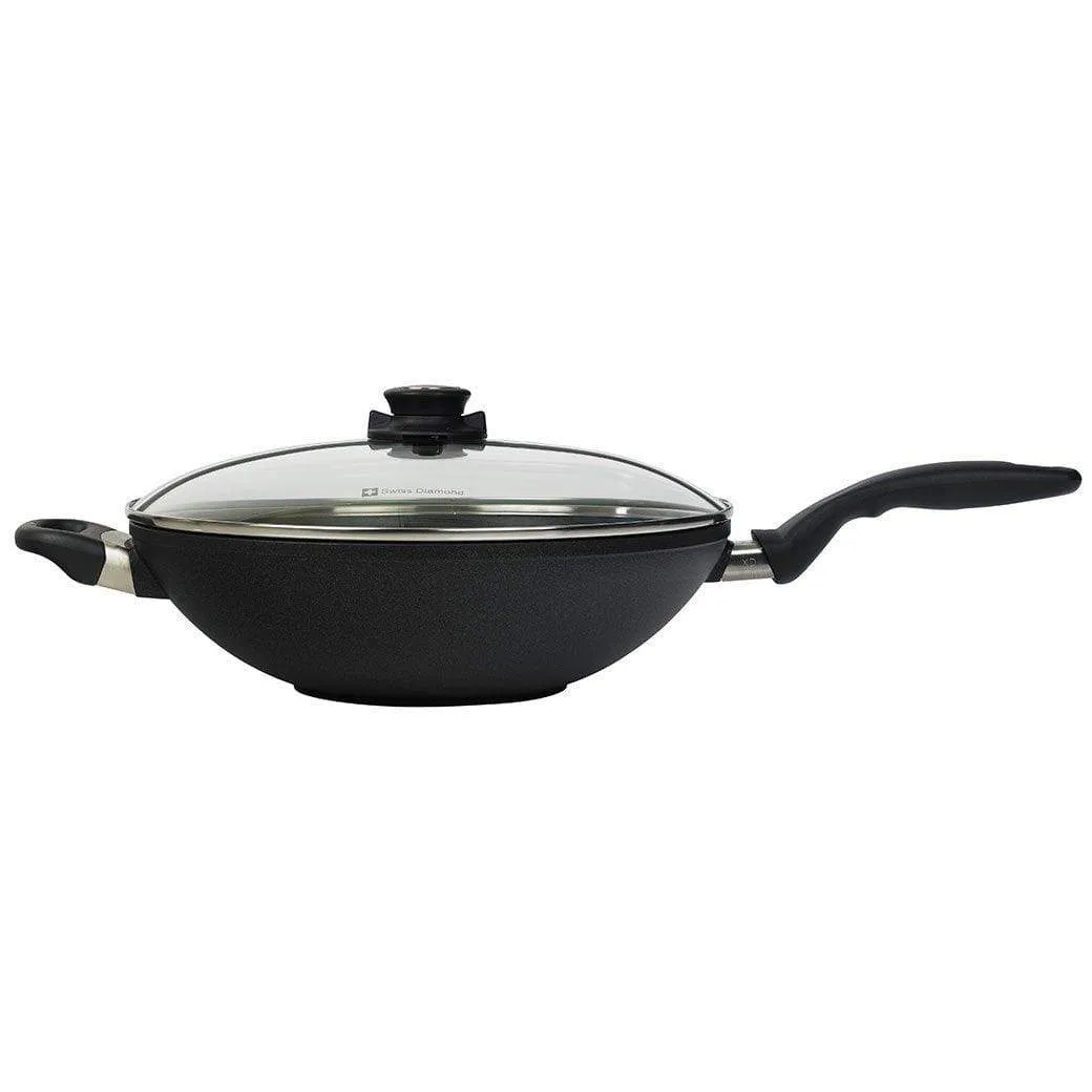 Swiss Diamond XD Nonstick Wok with Lid