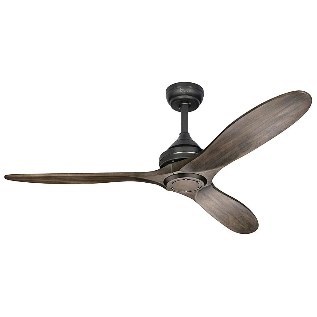 Syska BREEZE Decorative Ceiling Fan 1320mm ESC-C193 Black