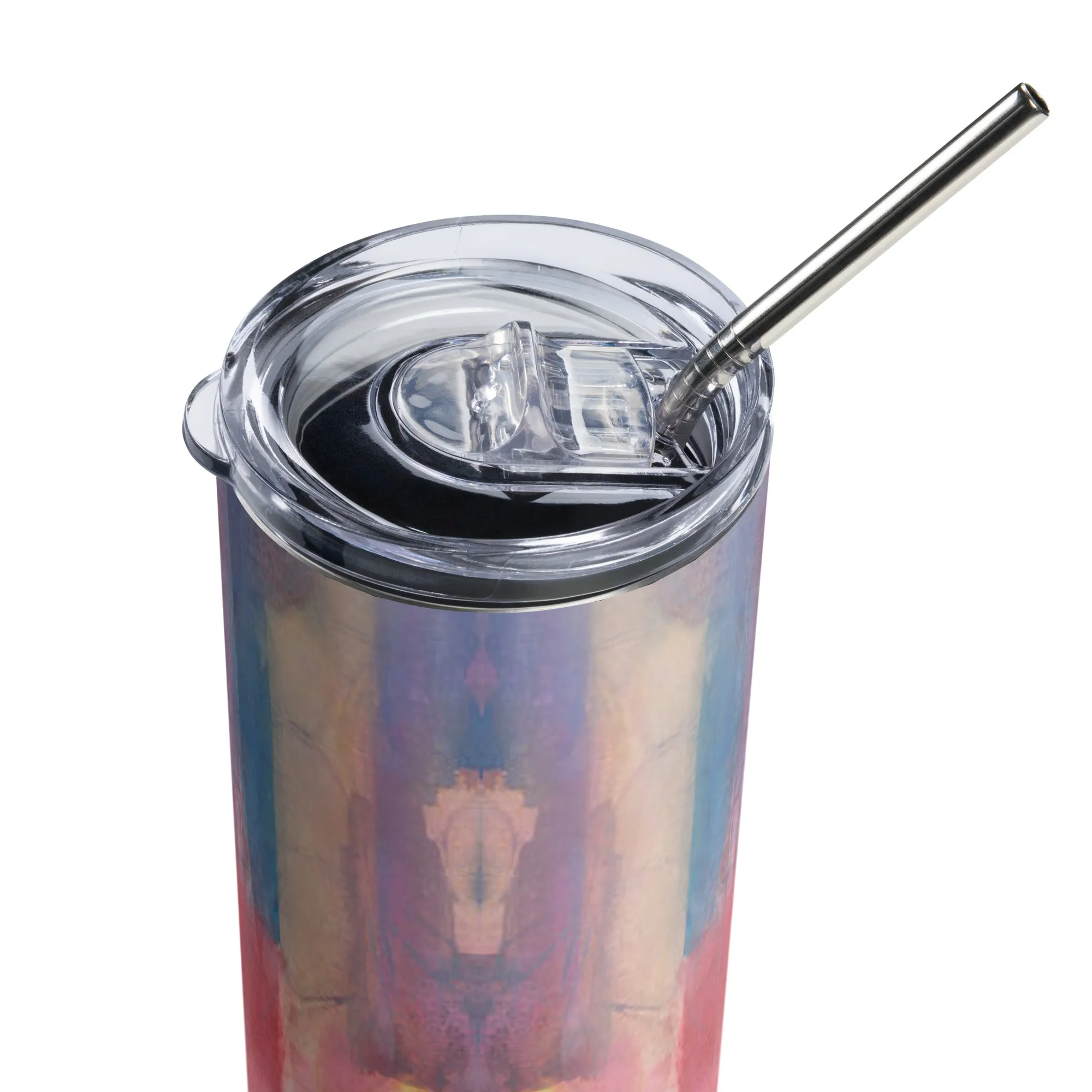 Techno Watercolor Stainless Steel Tumbler