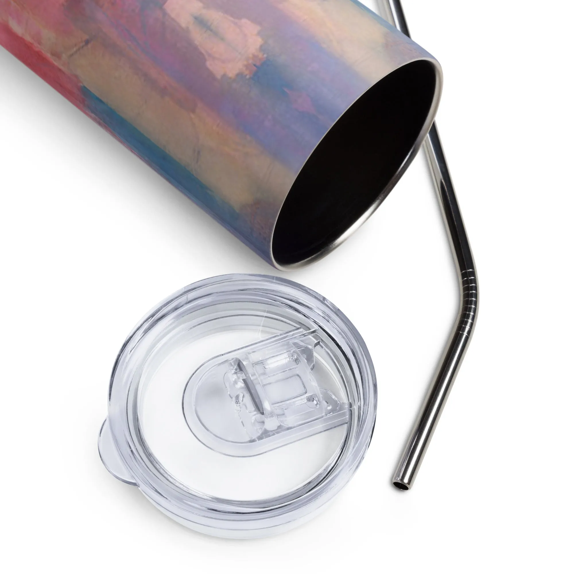 Techno Watercolor Stainless Steel Tumbler