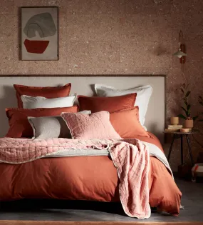 Terracotta Super Soft 100% Cotton Duvet Cover