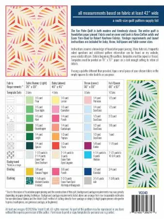 The Fan Palm Quilt Pattern