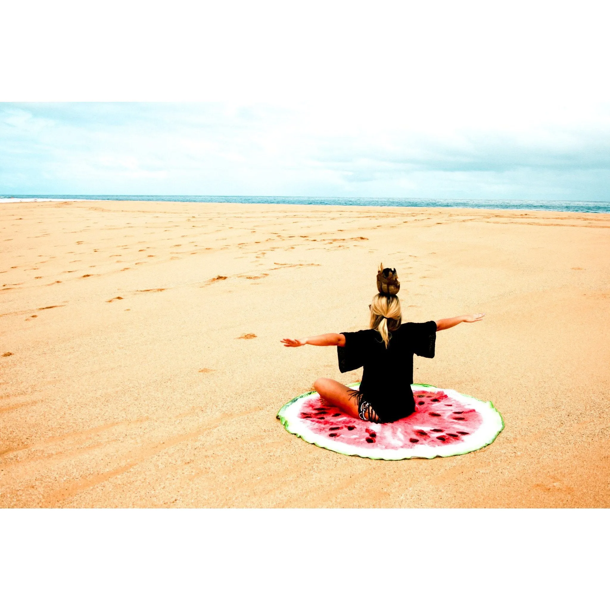 The Round-O-Melon - Round Watermelon Beach Towel