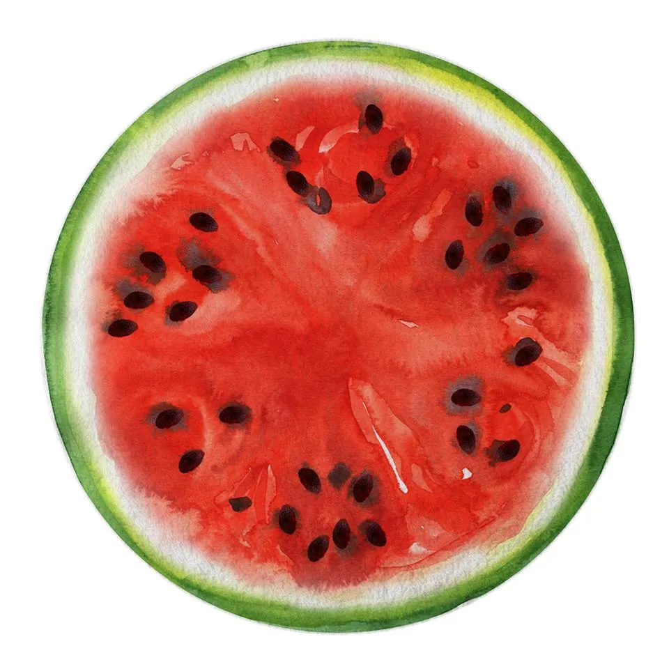 The Round-O-Melon - Round Watermelon Beach Towel