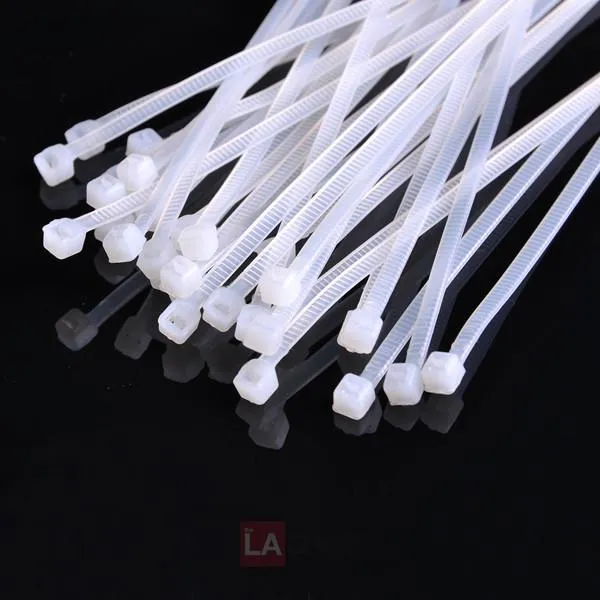 TheLAShop 100mm 4" Self-Locking Nylon Zip Ties Wraps 50pcs