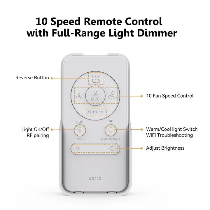 Trendsetter Outdoor Low Profile Smart Fan with LED Light Remote 60”