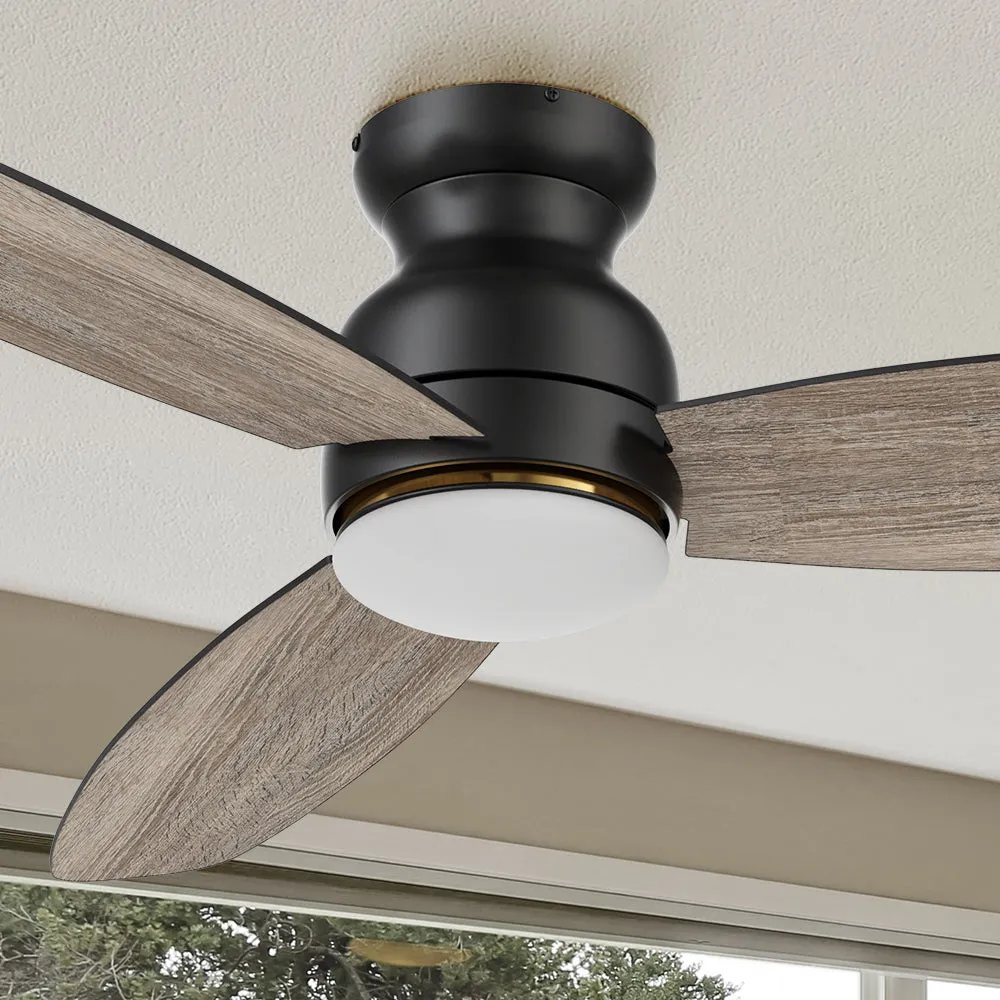 Trendsetter Outdoor Low Profile Smart Fan with LED Light Remote 60”