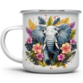 Tropical Elephant Camp Mug