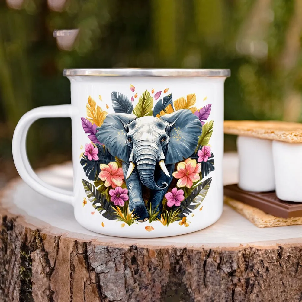 Tropical Elephant Camp Mug