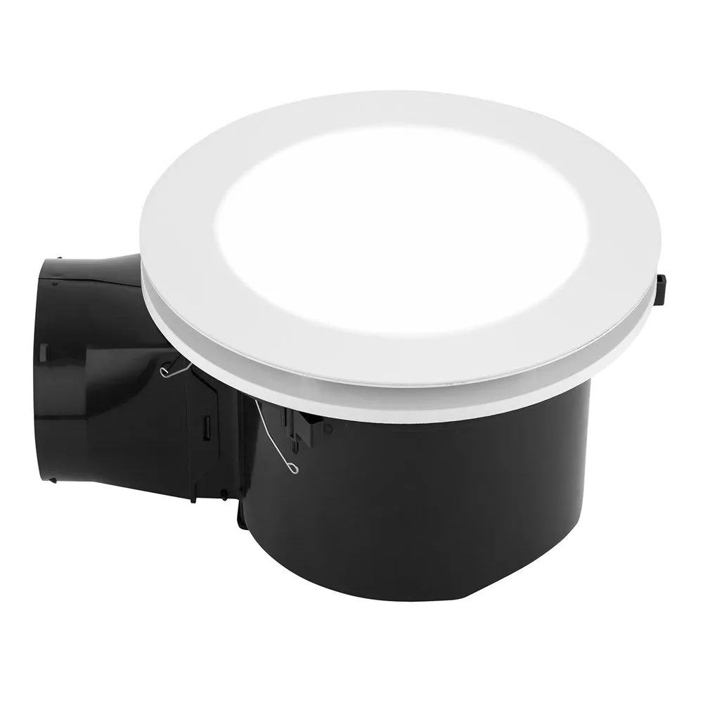 Turboline II Exhaust Fan with LED Light in White