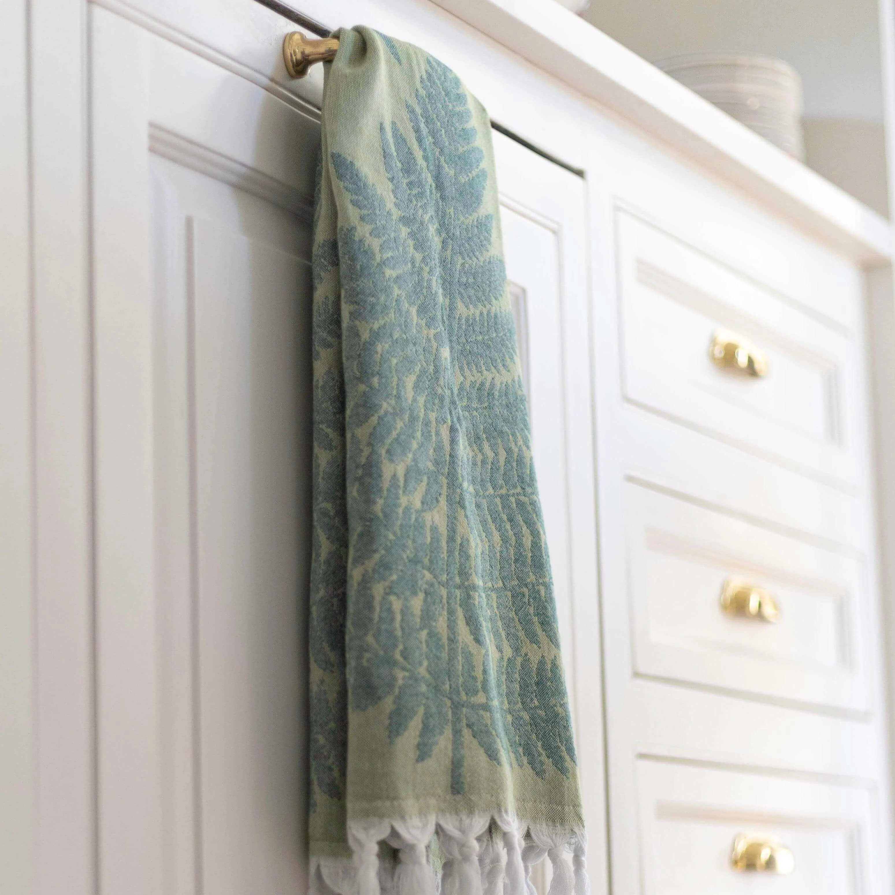 Turkish Cotton Hand Towel | Fern in Green