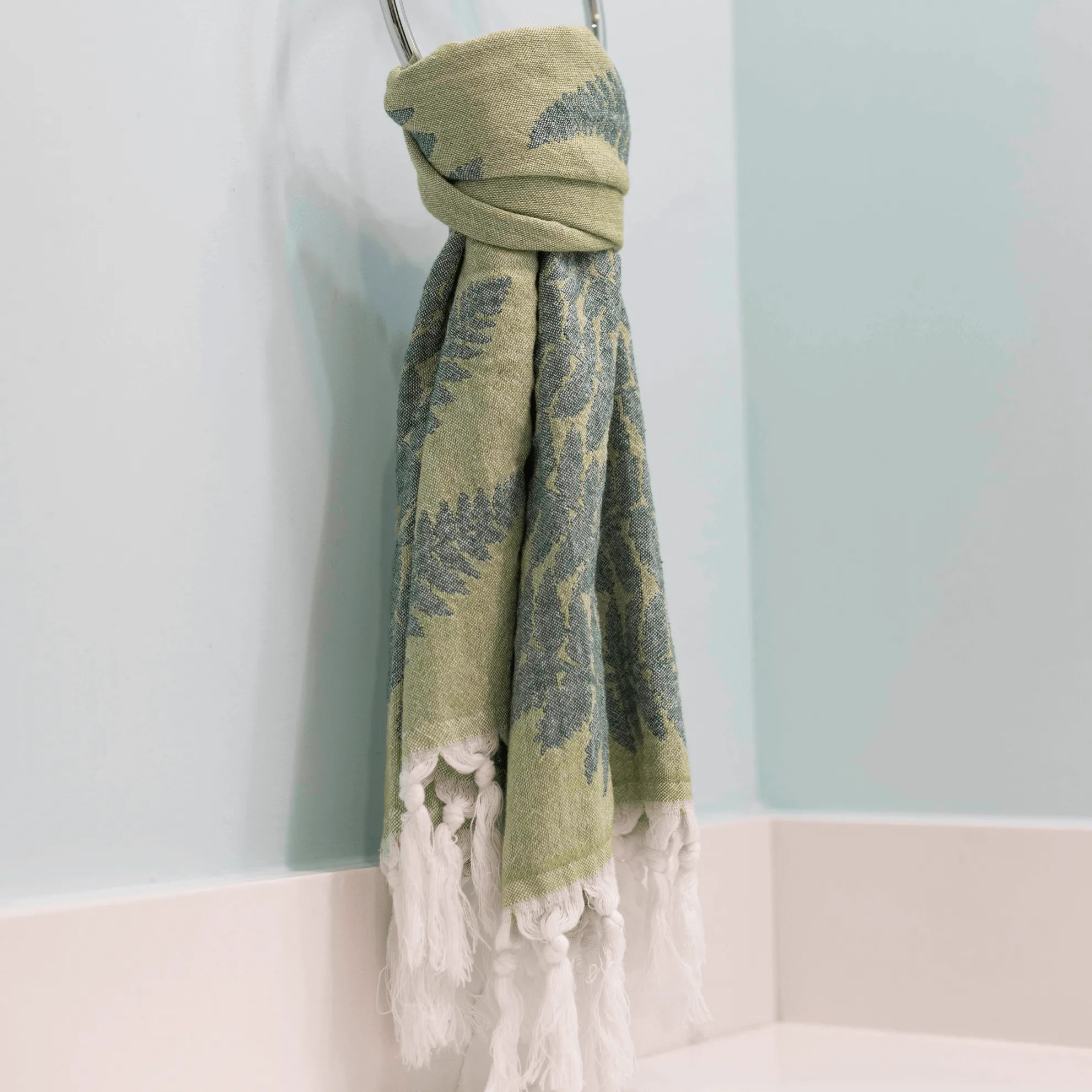 Turkish Cotton Hand Towel | Fern in Green