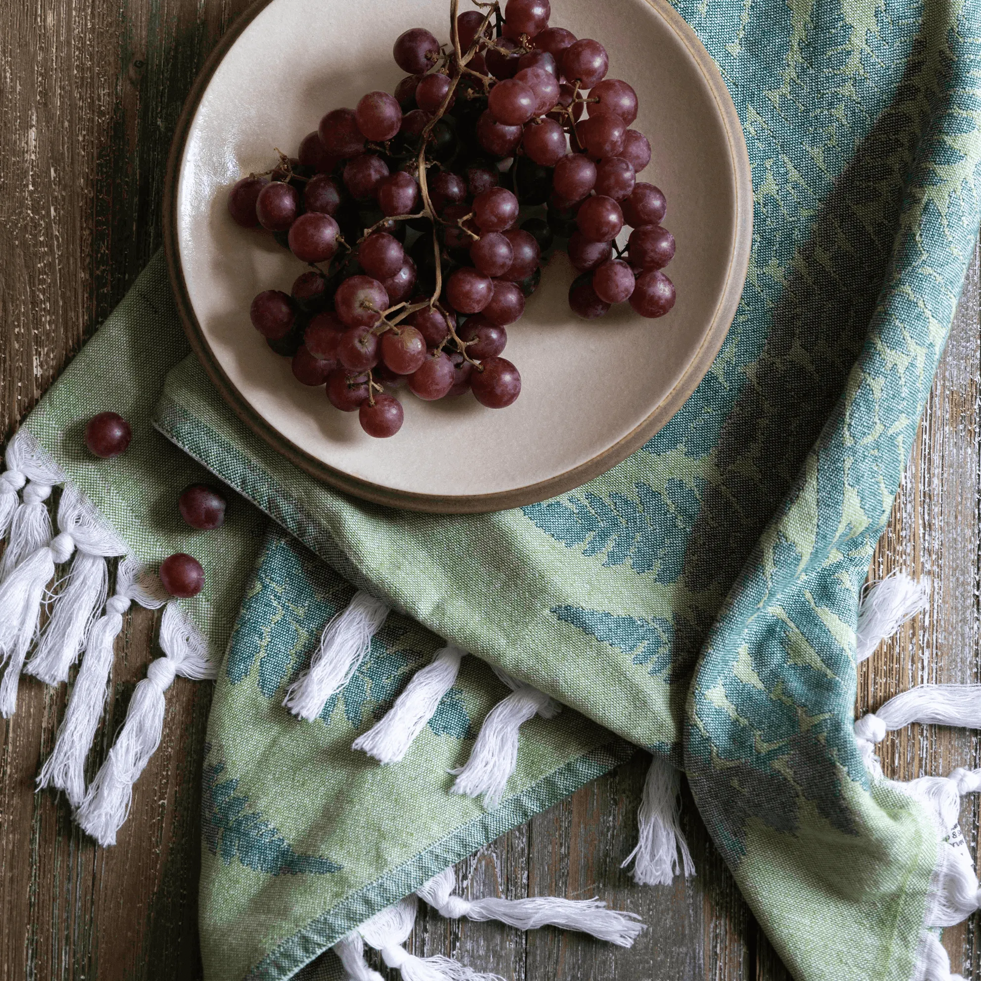 Turkish Cotton Hand Towel | Fern in Green