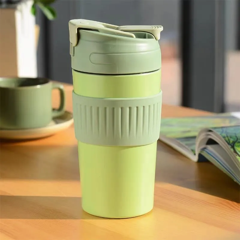 TwinSip Stainless Steel Coffee Mug for Versatile Drinking