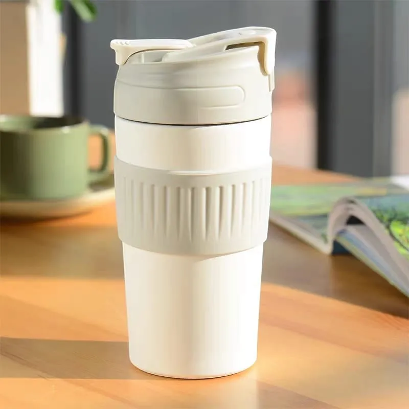 TwinSip Stainless Steel Coffee Mug for Versatile Drinking