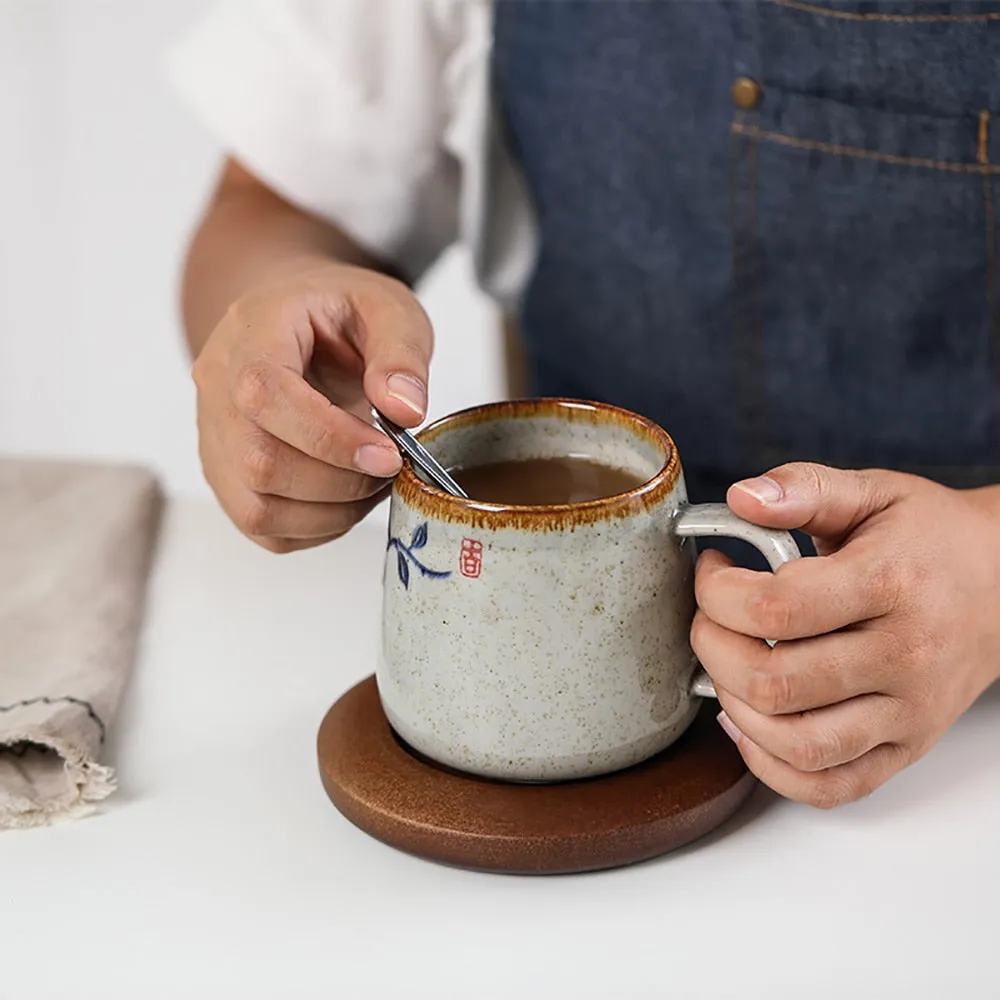 Vintage Coffee Mug Unique Japanese Retro Style Ceramic Cups