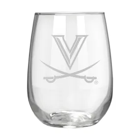 Virginia Cavaliers 17 oz. Stemless Wine Glass