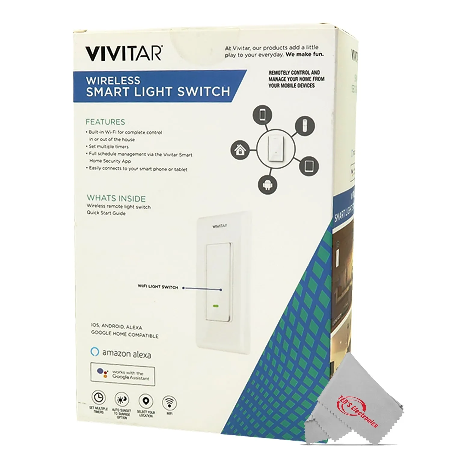 Vivitar Smart Security Wireless Smart Light Switch