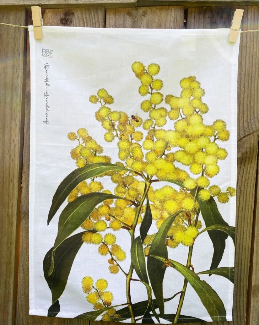 Wattle Tea Towel